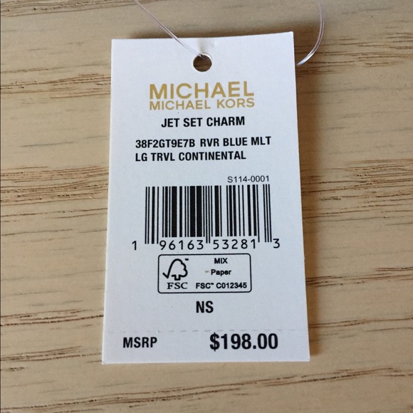 Michael Kors River Blue Multi Wallet, Wristlet - Picture 12 of 13